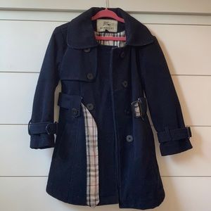 Burberry navy peacoat girls medium